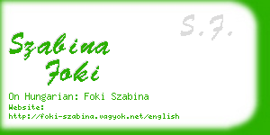 szabina foki business card